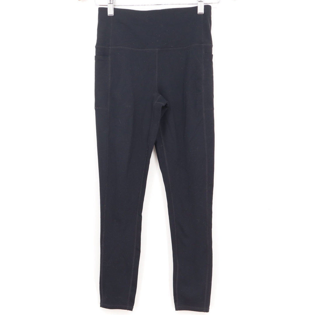 Skechers Womens GOwalk High Waisted Leggings Black Side Pockets Size S