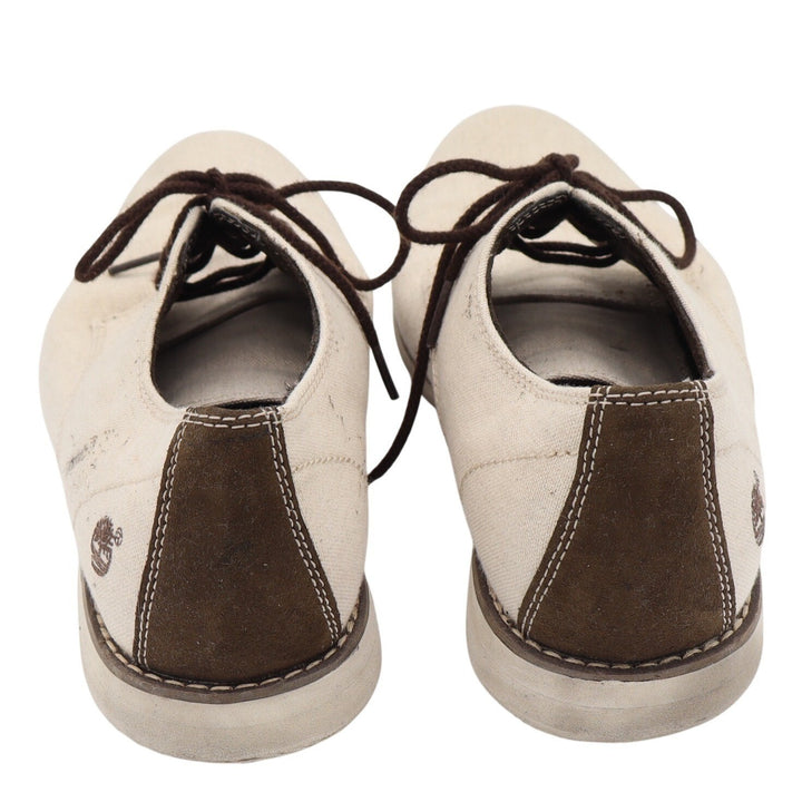 Timberland Oxford Shoes Mens 10.5 A13G9 Canvas Beige Ortholite Casual Good