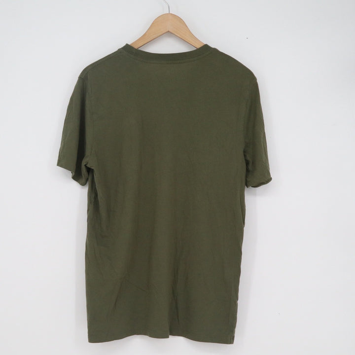 Old Navy Mens Medium Tall Olive Green Soft-Washed Chest Pocket T-Shirt
