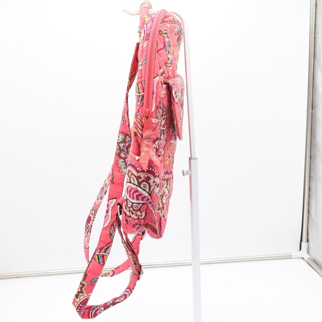 Vera Bradley Canterberry Magenta Quilted Cotton Paisley Backpack Pink Small/Med