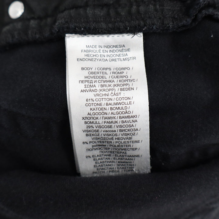Lauren Ralph Lauren Jeans Womens 6P Black Cotton Stretch Mid-Rise Straight Leg