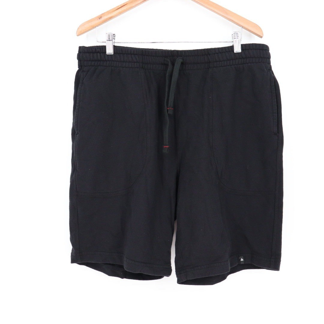 American Giant Black Cotton Sweat Shorts Mens XL Made in USA Casual Lounge