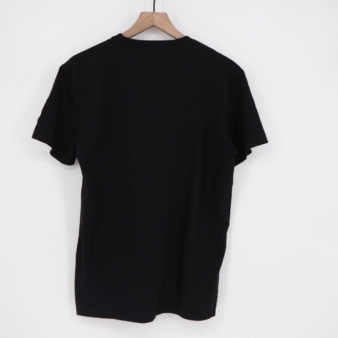 American Giant Mens Black Cotton Tee Crew Neck Short Sleeve Made in USA Size M