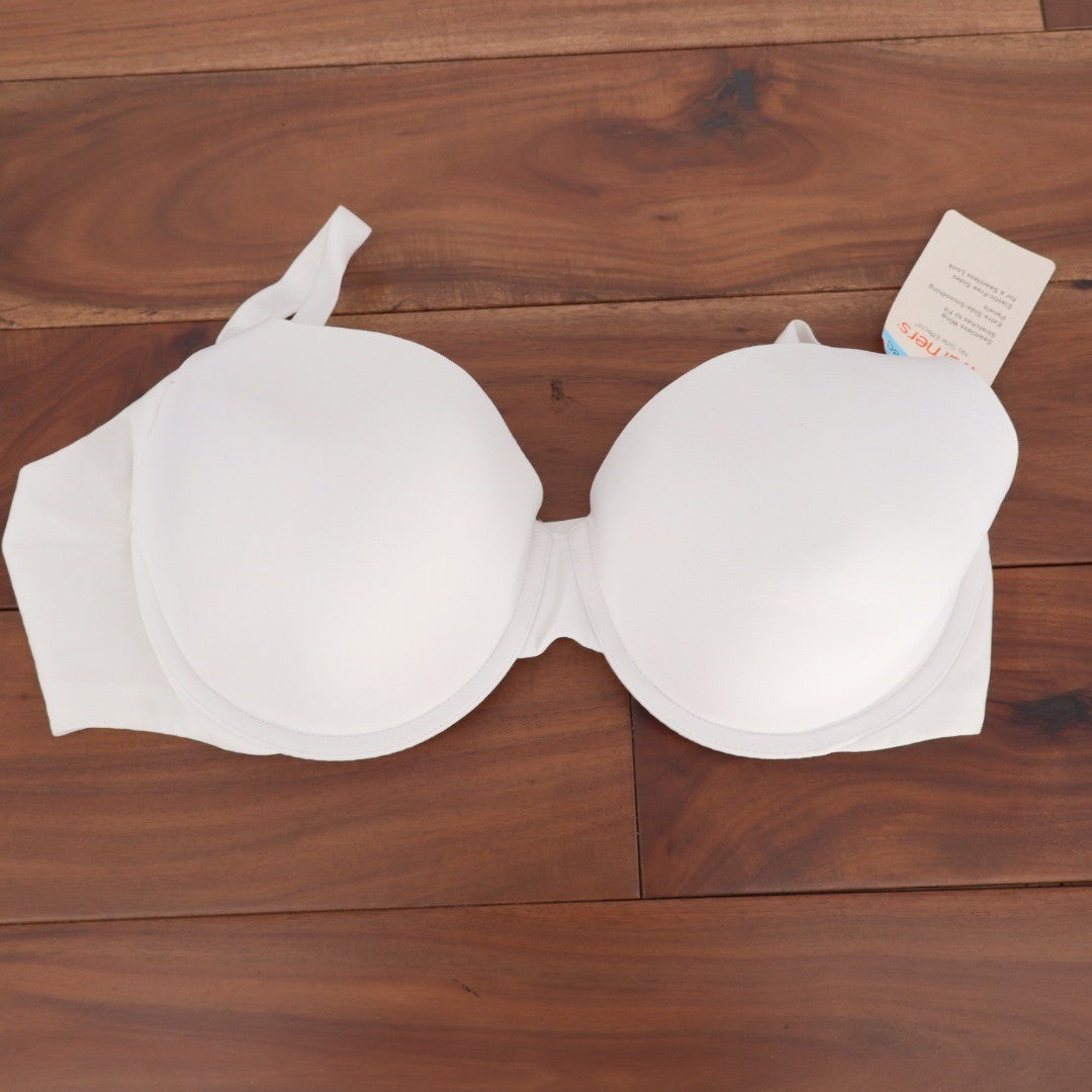 Warners No Side Effects White Underwire Bra Lightly Lined 38C RA3061A