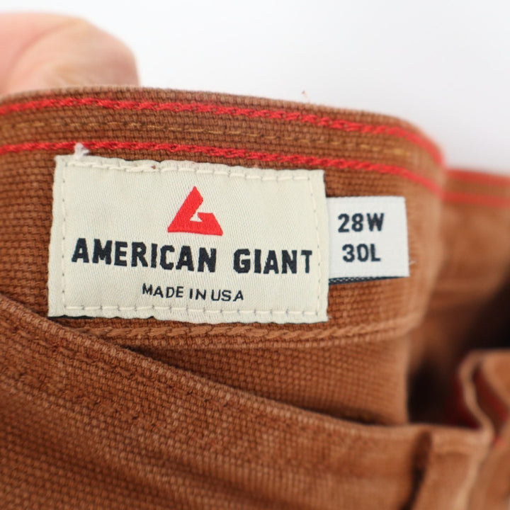 American Giant Roughneck Straight Jeans Womens 28x30 Ruste Stretch Street Wear