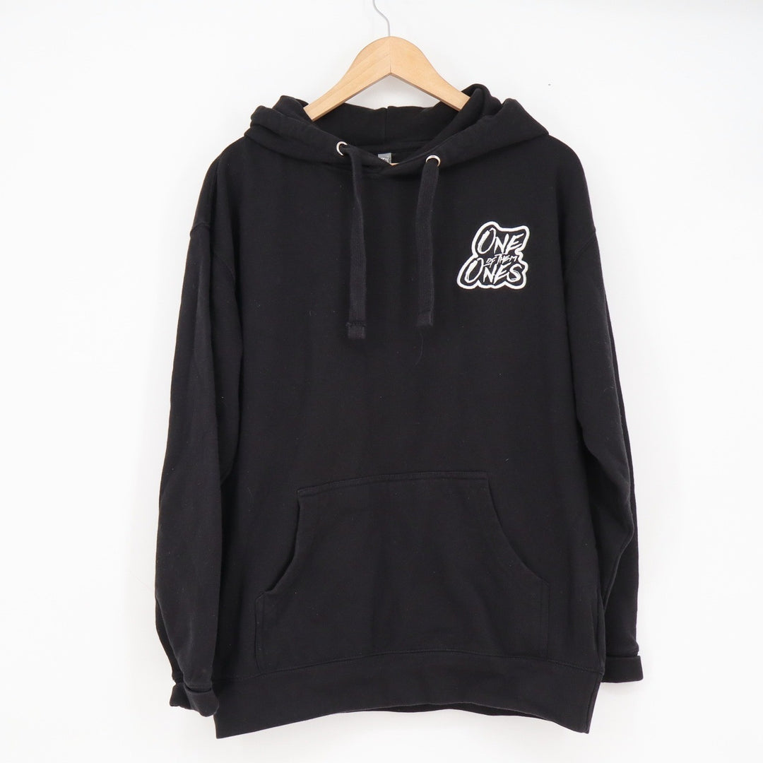 Cotton Heritage Mens One of them Ones Embroidered Hoodie Black Large