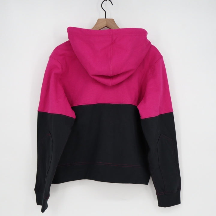 American Giant Classic Hoodie Womens Large Pink Black Full Zip Split Seam Vault
