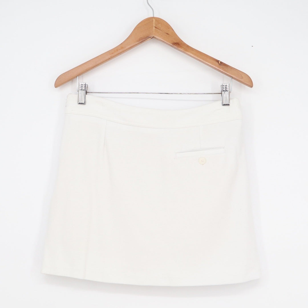 Greg Norman White Golf Skort Womens Small Stretch Active Skirt Built-in Shorts
