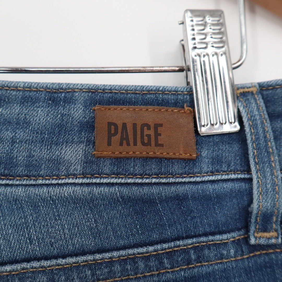 PAIGE Skyline Ankle Peg Jeans Womens Size 28 Medium Wash Straight Leg Denim