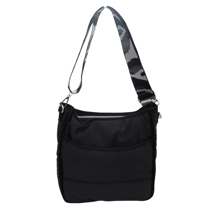 Womens Handbag Black Inner Pocket Detachable Adjustable Strap Crossbody Bag