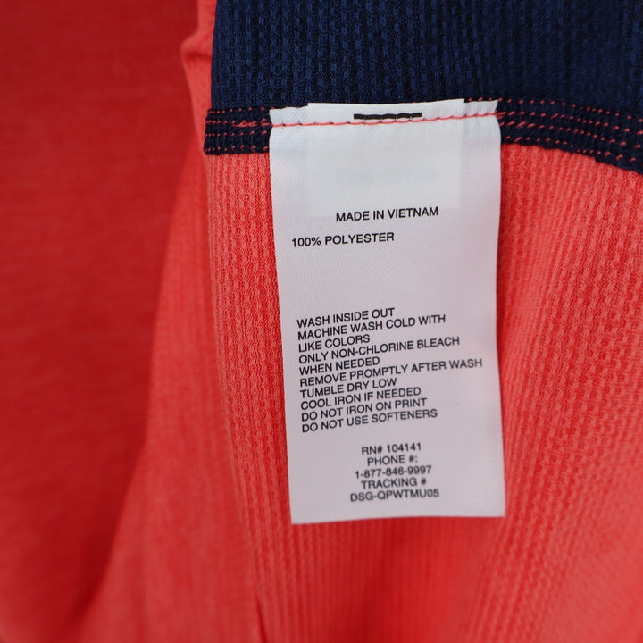 DSG Boys Pieced Graphic Movement Tee Cabana Coral Orange Navy Blue Size M 10-12