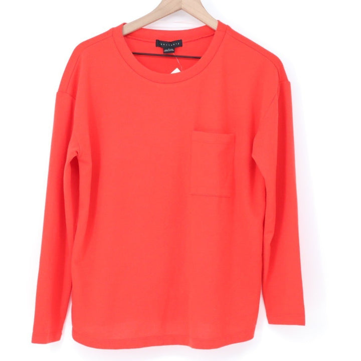 Sanctuary Sweatshirt Womens Small Strawberry Stretch Crew Neck Pocket Outdoor