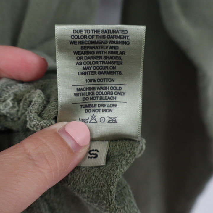 American Giant Crewneck Sweatshirt Olive Green Made in USA Casual Size S