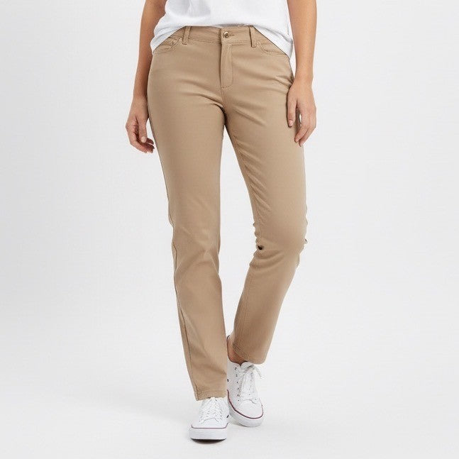 Calvin Klein Women Khaki Straight Leg Pants Size 10