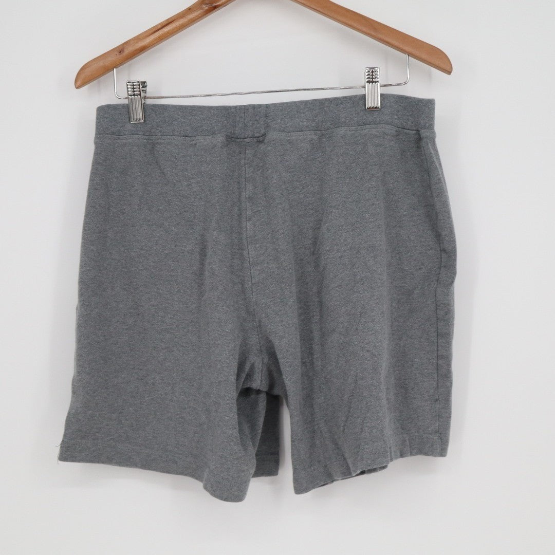 Swick & Moore Shorts Womens Large Gray Knit Cotton Stretch Elastic Waistband