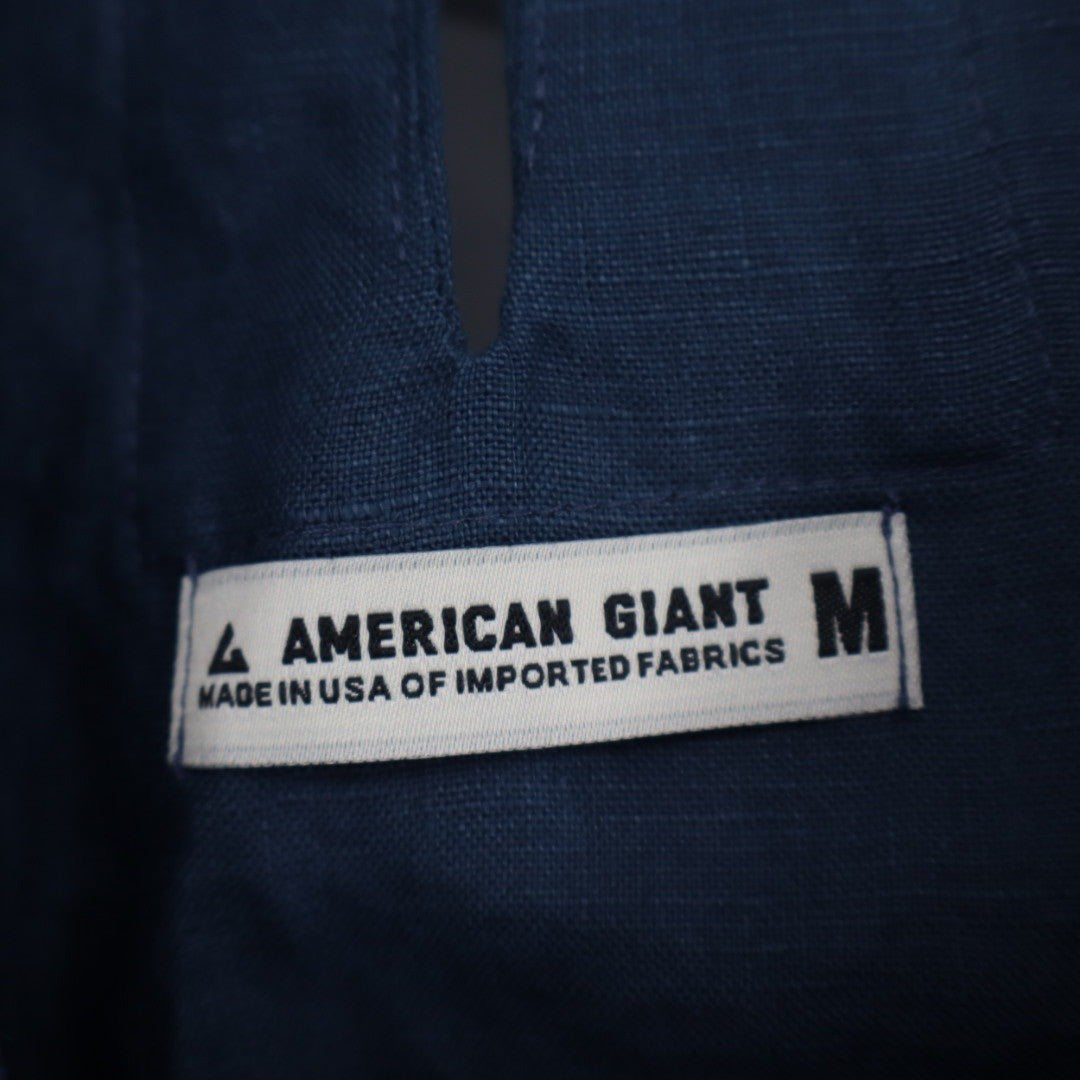 American Giant Sleeveless Navy Blue Top Size M Made in USA