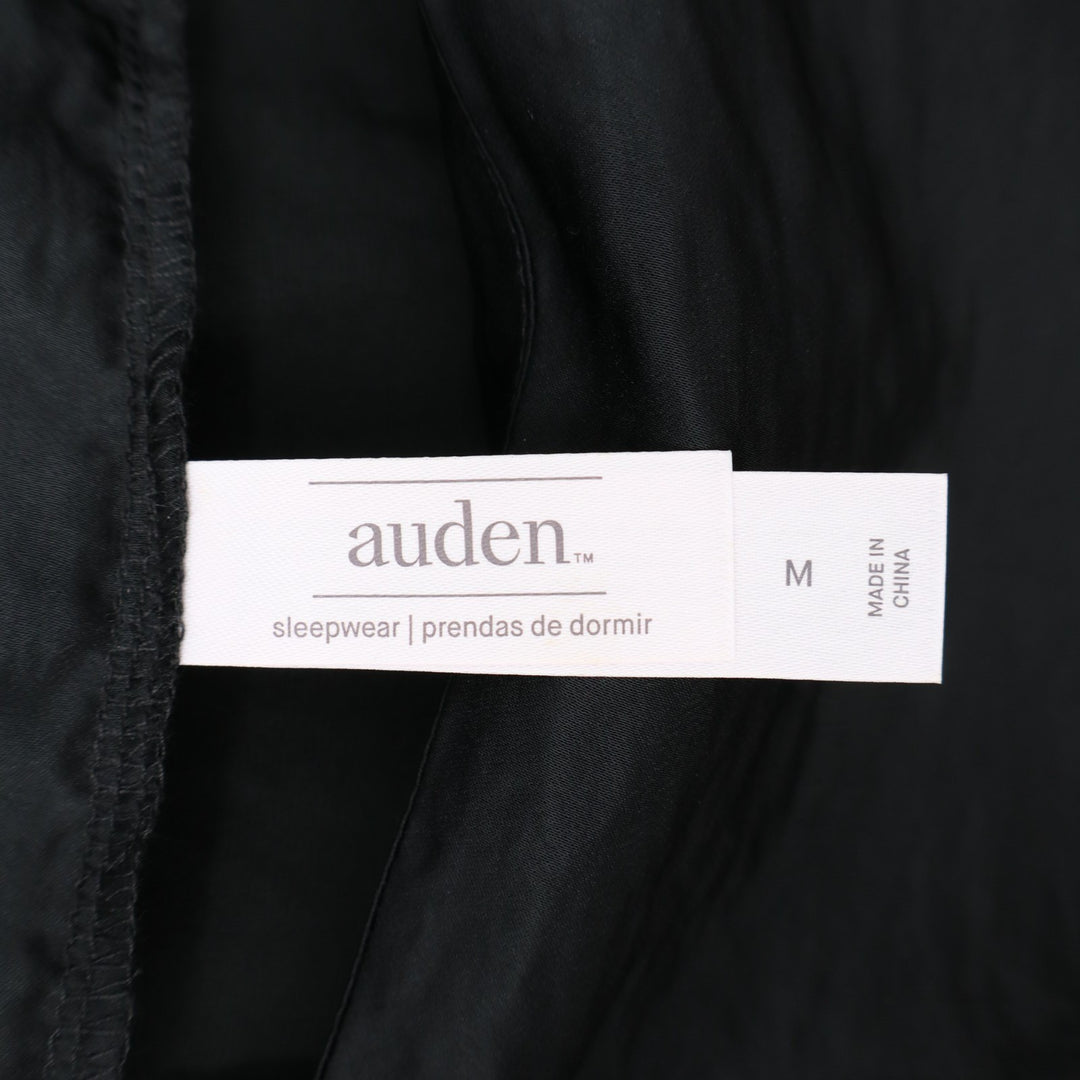 Auden Cami Pajama Top Womens Medium Black Square Neck Spaghetti Strap Sleepwear