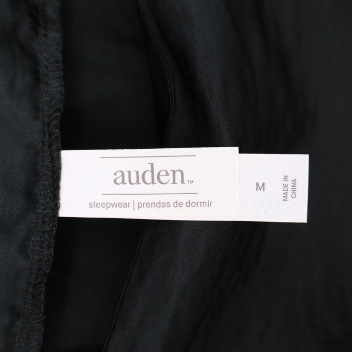 Auden Cami Pajama Top Womens Medium Black Square Neck Spaghetti Strap Sleepwear