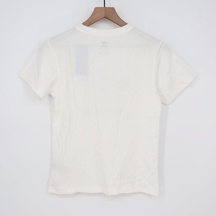 Adidas Originals Kids Trefoil Tee White Black Logo Shirt Size M 11-12Y