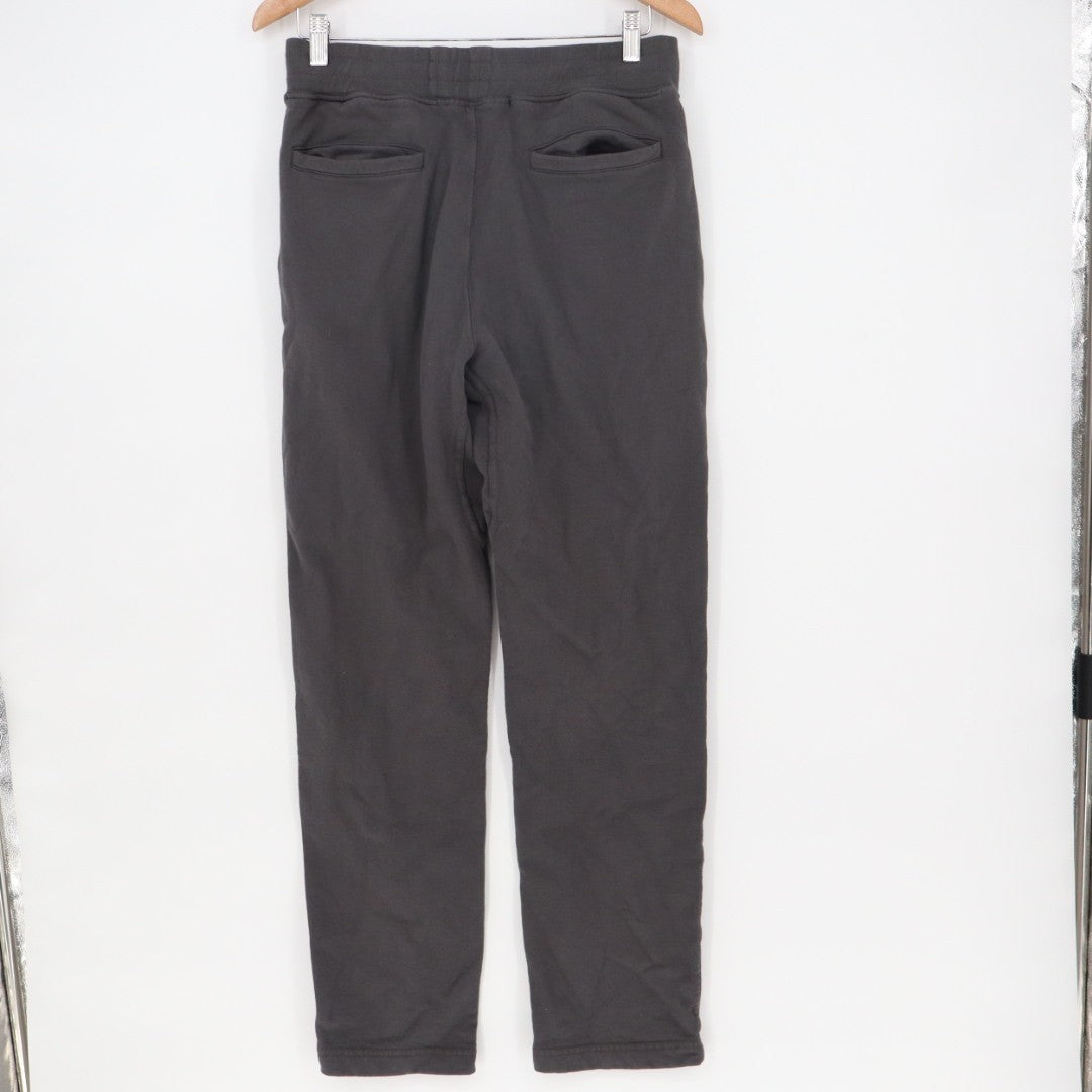 American Giant Sweatpants Womens Small Black Cotton Slash Pockets Elastic Waist
