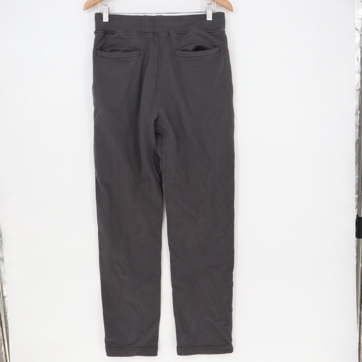 American Giant Sweatpants Womens Small Black Cotton Slash Pockets Elastic Waist