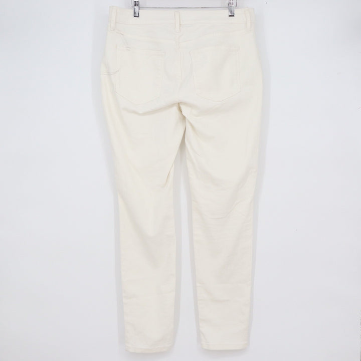 Sonoma Goods For Life Womens Skinny Jeans Cream Off-White Size 12