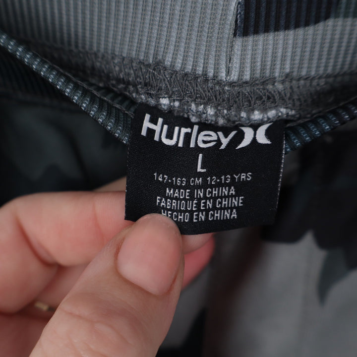 Hurley Boys Grey Camo Dri-FIT Athletic Shorts Large NWT