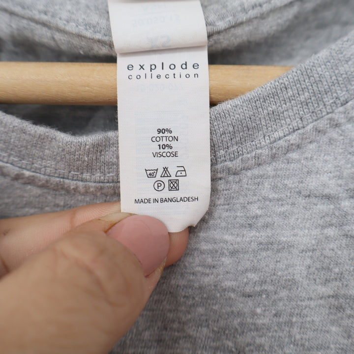 Master Men Explode Collection Museo de las Ilusiones Sevilla Gray Graphic Tee XS