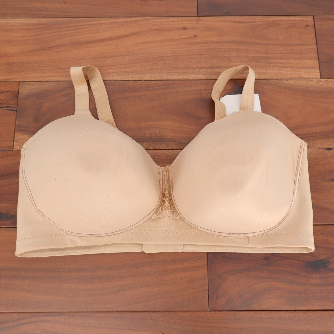 Vanity Fair Full Figure Beauty Back Smoother Wireless Bra Womens 42DDD Beige