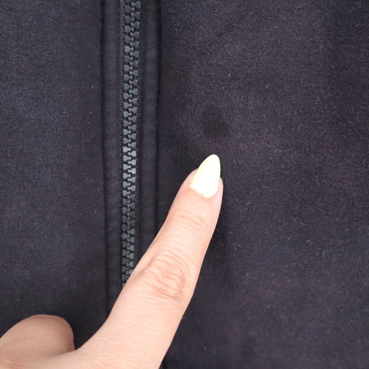 Athleta Triumph Hoodie Black Full Zip Sweatshirt Thumbholes Size M