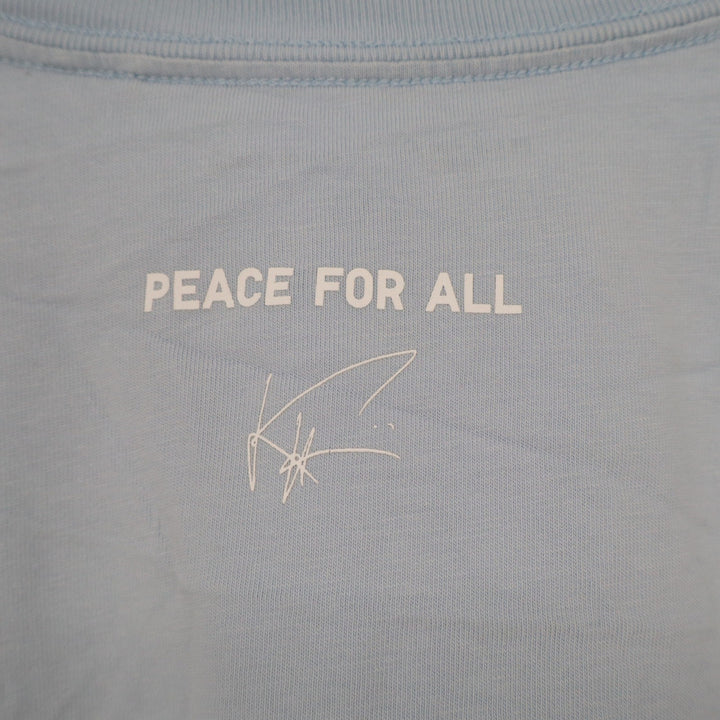 Uniqlo Peace For All Khaled Hosseini Graphic T-Shirt Light Blue Mens Size M