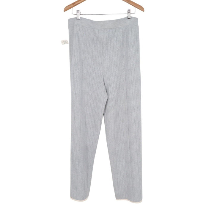 State of Day Intimates Pajama Pants Women Large Blue Blizzard Rib Knit Sleepwear