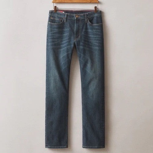American Giant Dakota Stretch Denim Straight Fit Jeans Dark Wash Mens 32X34
