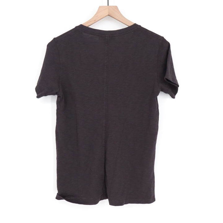 American Giant Womens Size S Black V Neck Supima Cotton T Shirt Made in USA