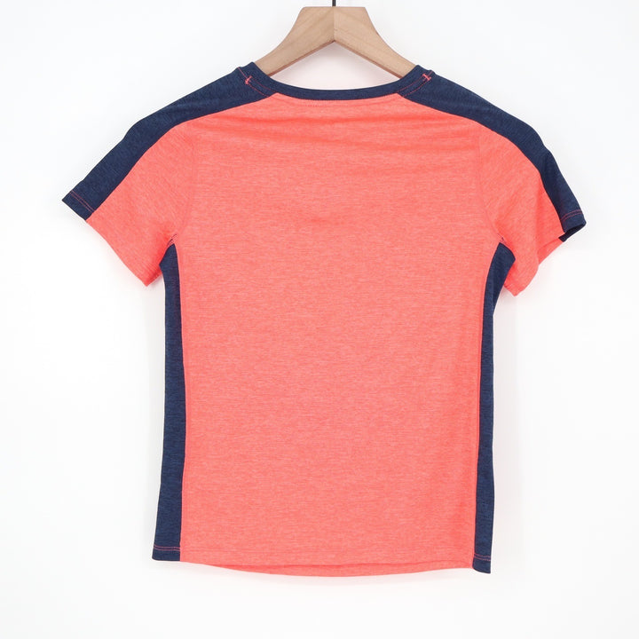 DSG Boys S 8-9 Pieced Graphic Movement Tee Cabana Coral Navy Blue Basketball