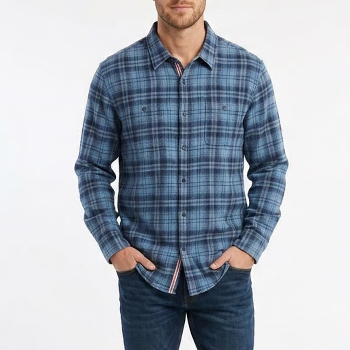 Flag & Anthem Desert Son Flannel Shirt Mens 2XL Multi Plaid Cotton Button Up