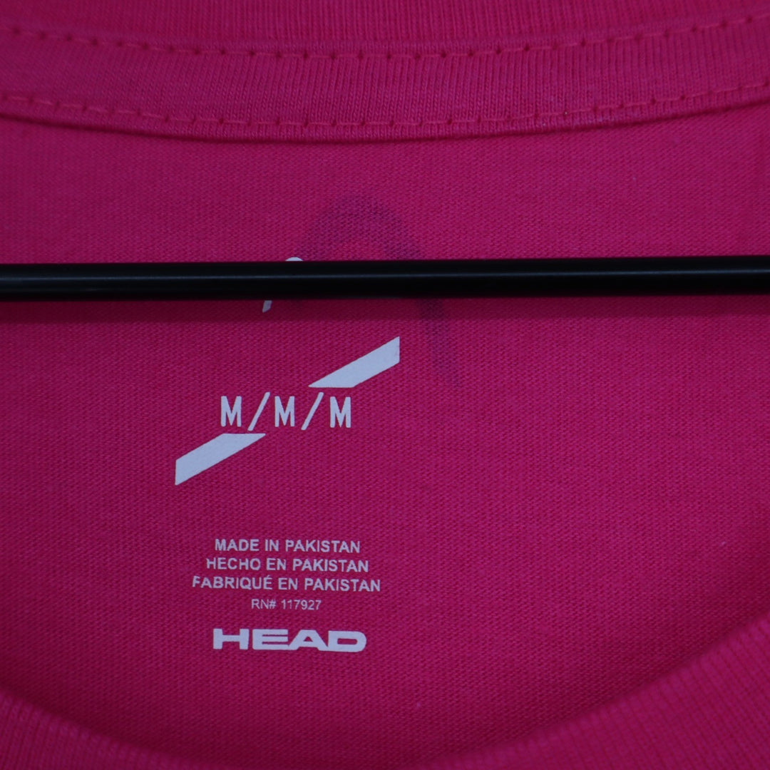 HEAD Womens Tennis Club Graphic Tee Proud Pink Short Sleeve T-Shirt