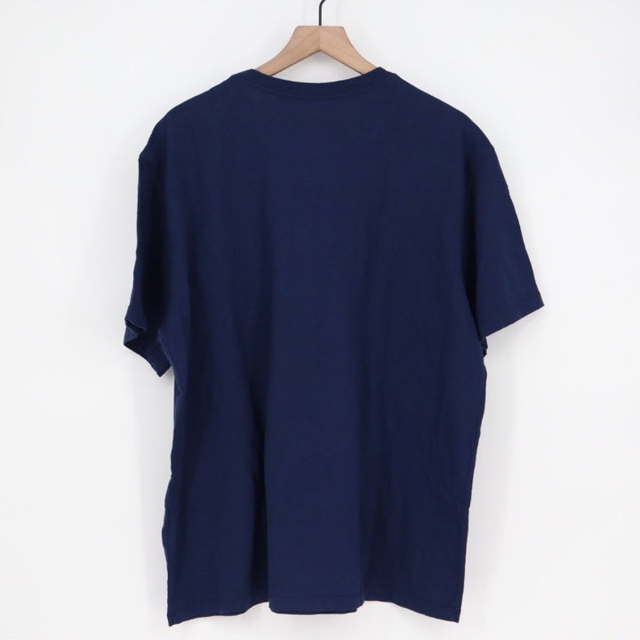 American Giant Mens 2XL Navy Blue Cotton T Shirt Made in USA Basic Crew Neck Tee