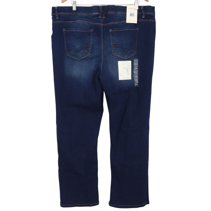 Angels Jeans Womens 22W Everline Sculpt Dark Wash Straight Leg Stretch NEW