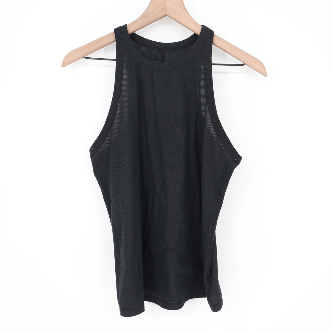 All In Motion Tank Top Womens XL Black Knit Stretch Round Neck Athletic Yoga