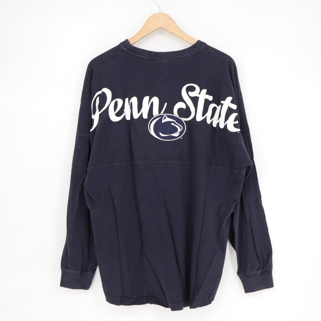 Penn State Nittany Lions Sweatshirt Mens Medium Navy Pressbox Cotton Crew Neck