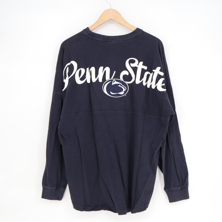 Penn State Nittany Lions Sweatshirt Mens Medium Navy Pressbox Cotton Crew Neck