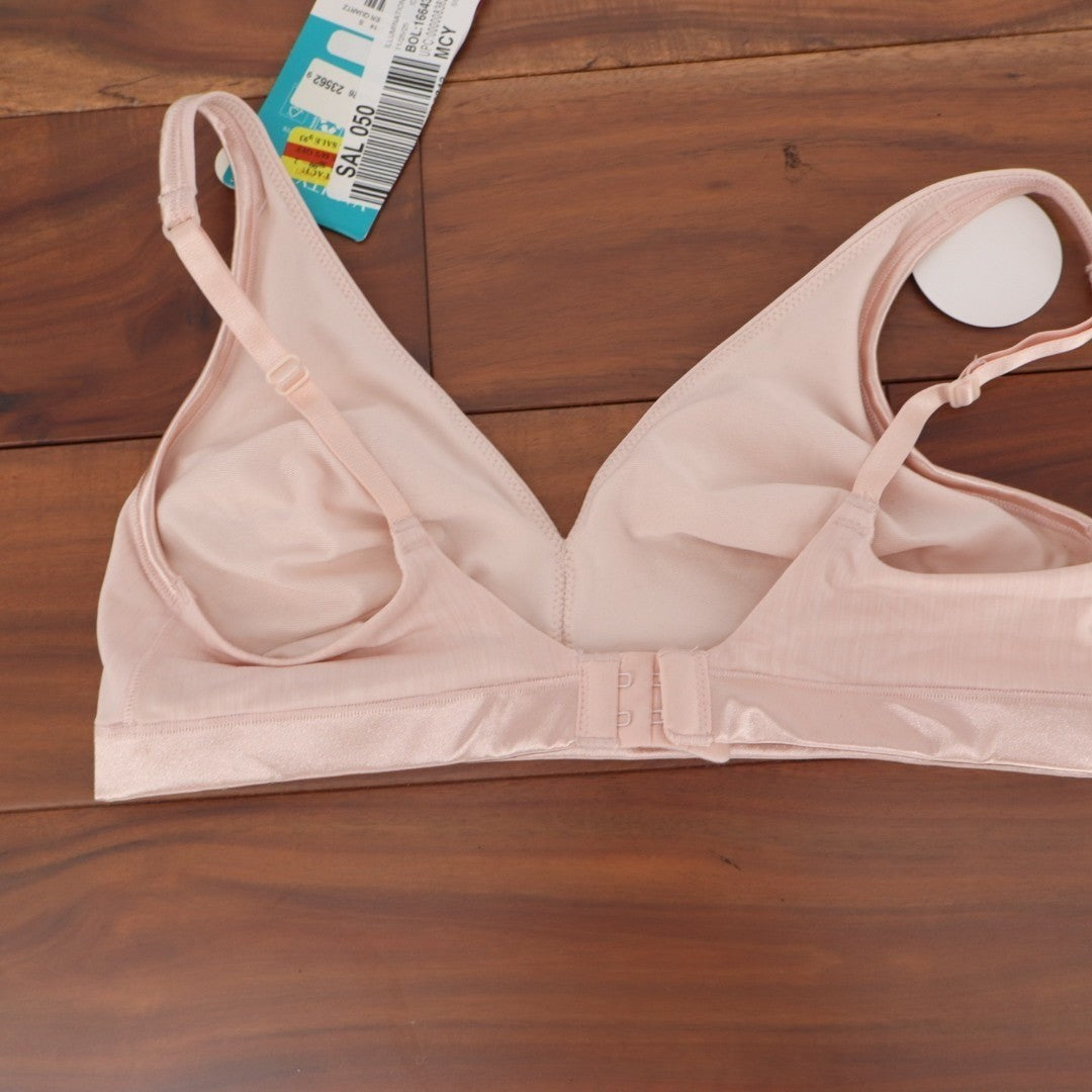 Vanity Fair Illumination Bralette Bra Womens Small Sheer Quartz Wireless Stretch