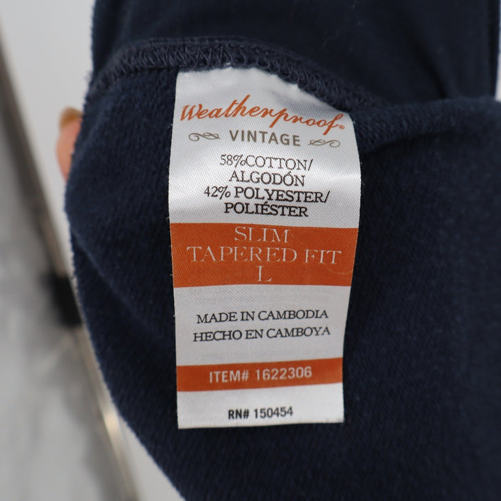 Weatherproof Vintage Mens Navy Blue Slim Tapered Fit Jogger Pants Large