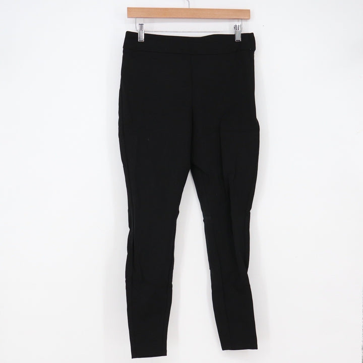 A New Day Pants Womens M Skinny Slim Black Stretch Pull On Excellent