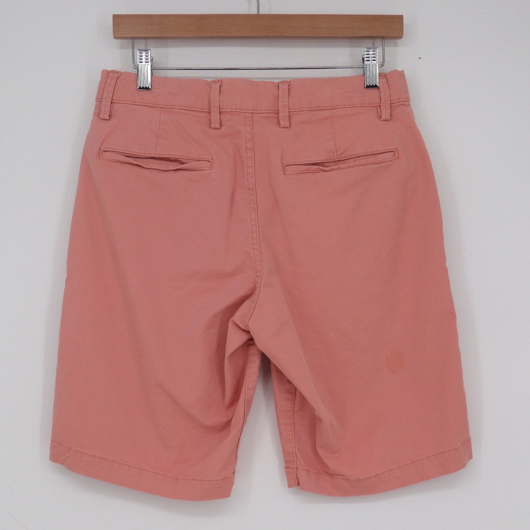 Gap Mens Lived-In Chino Shorts Size 29 Coral Pink Stretch Cotton Twill 10 Inseam