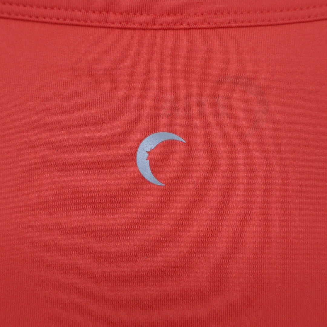 Zyia Active Top Womens M Twisted Front Coral Orange Keyhole Crop Excellent