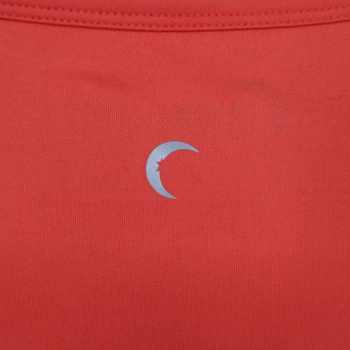 Zyia Active Top Womens M Twisted Front Coral Orange Keyhole Crop Excellent