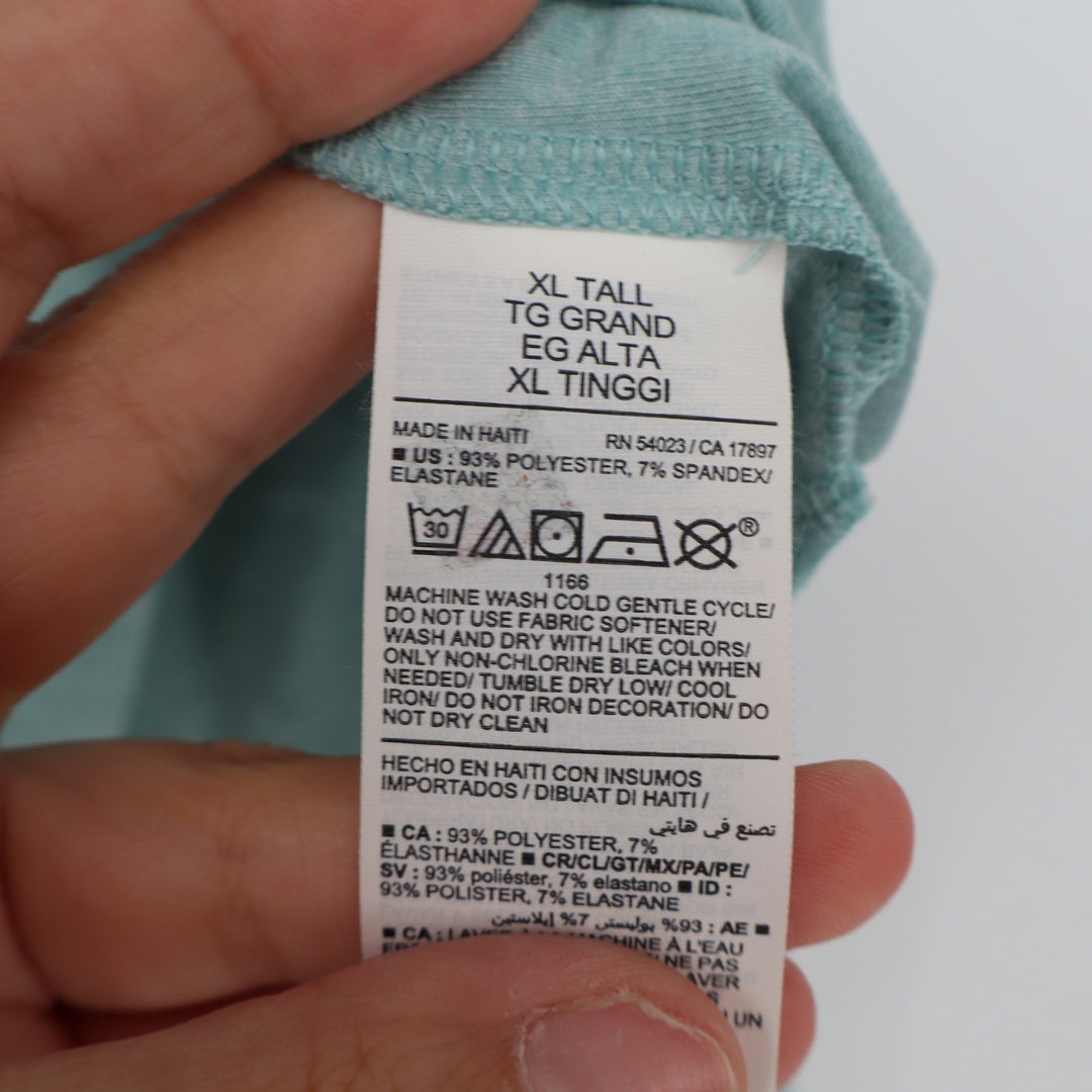 Old Navy Active Cloud 94 Soft Go-Dry Tank Top Mens XL Tall Teal Green Heathered