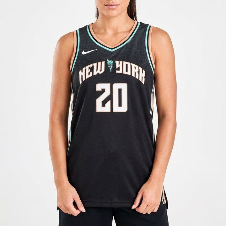 Nike New York Liberty Sabrina Ionescu 20 Explorer Edition Jersey Black Womens L